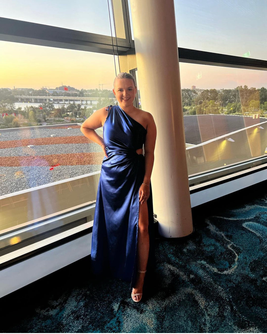Nour Maxi Dress - Cobalt Blue
