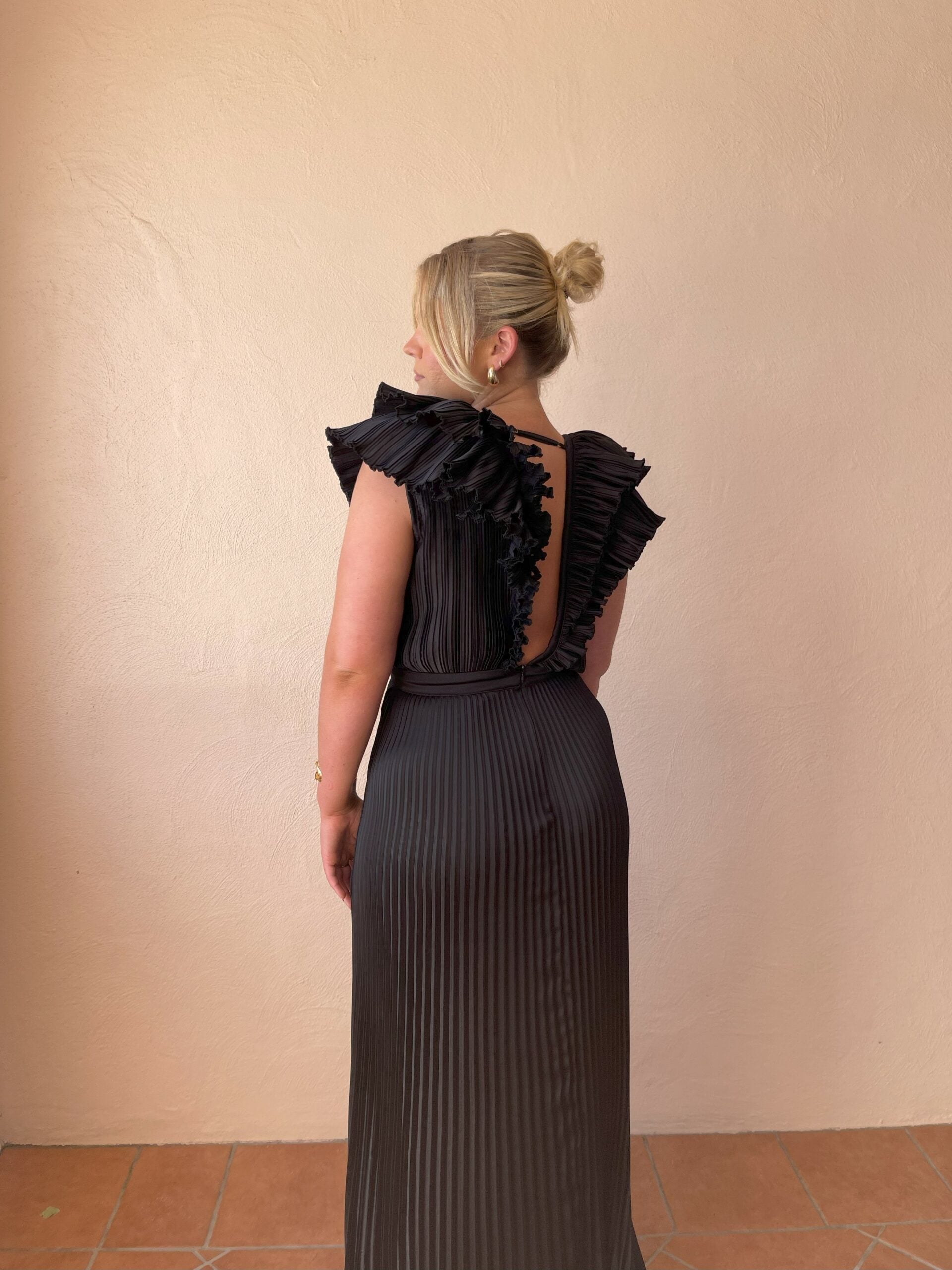 Tuileries Split Gown - Black