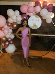 Alessandra Asymmetrical Dress - Lilac