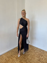 Zaniah Dress - Charcoal