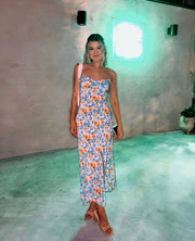 La Jolie Midi Dress - Floral Print