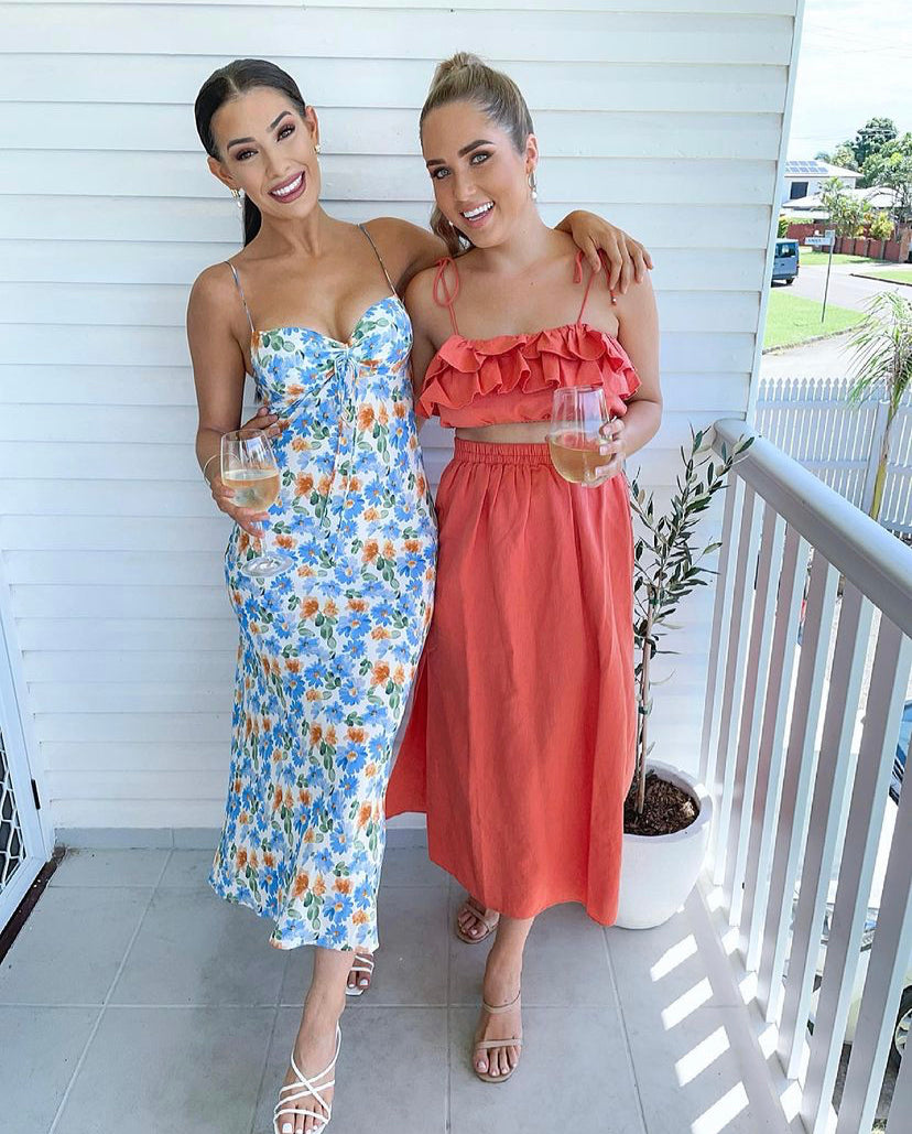 La Jolie Midi Dress - Floral Print