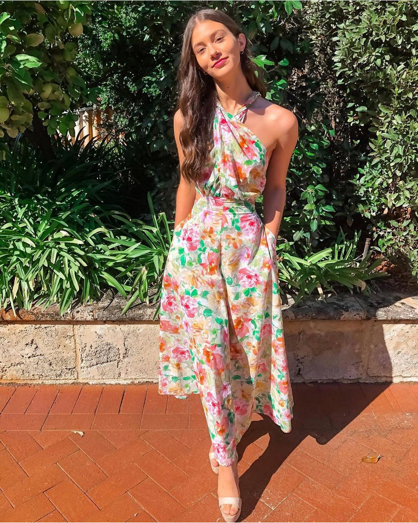 Bonnie Cross Back Dress - Garden Floral