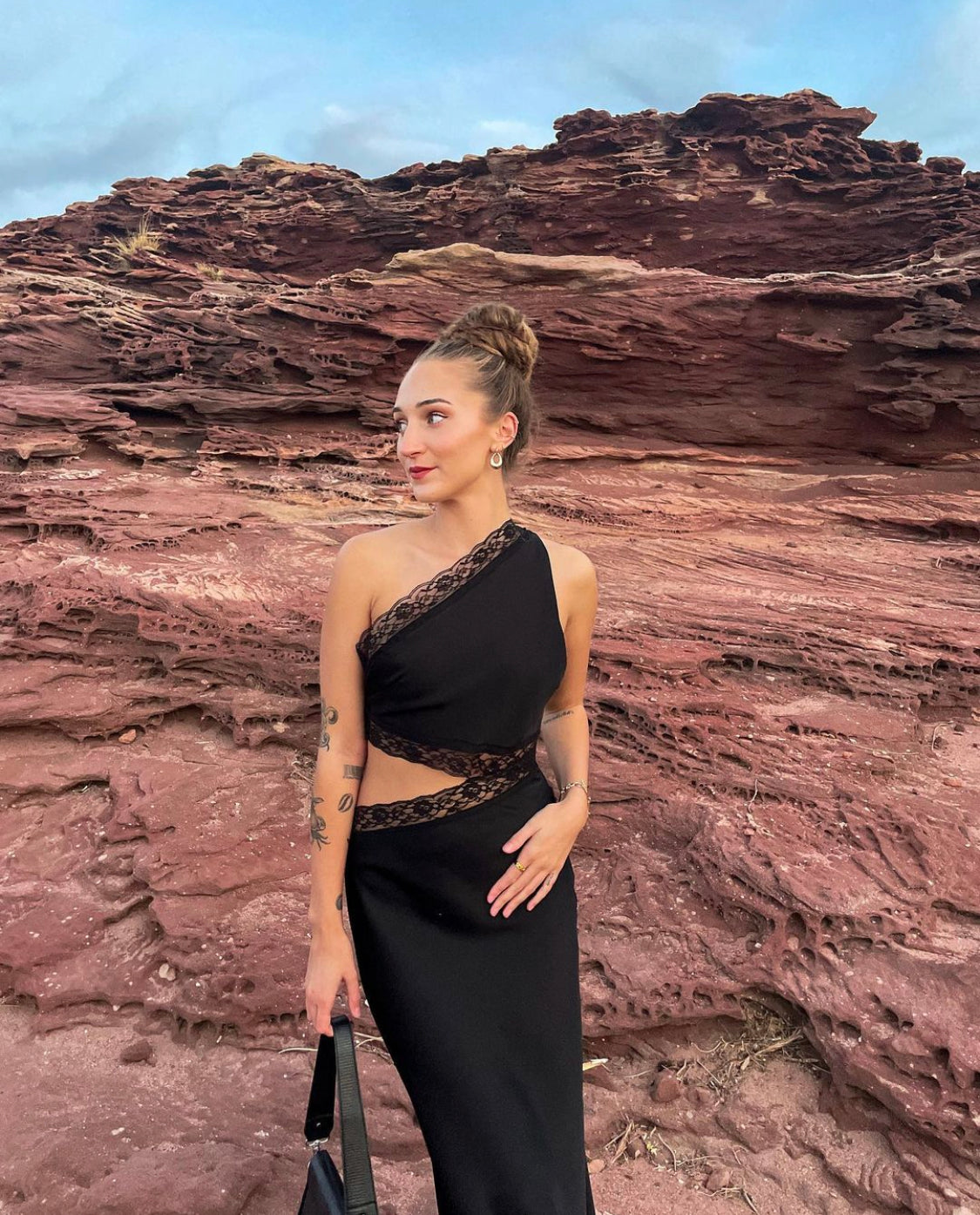 Jillian Lace Gown - Black