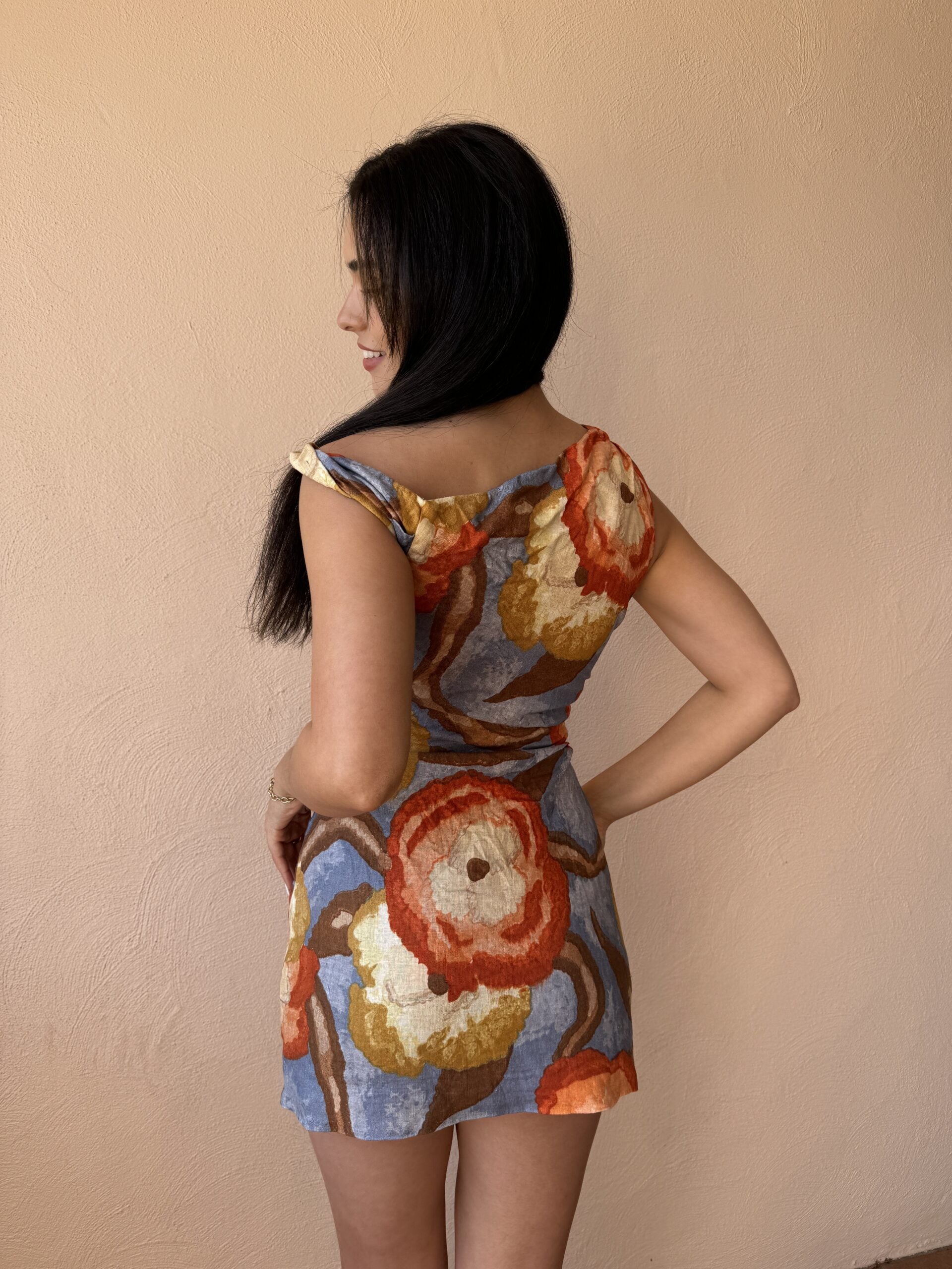 Avery Twist Mini Dress - Floral