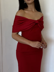 Belluno Dress - Sorrento Red