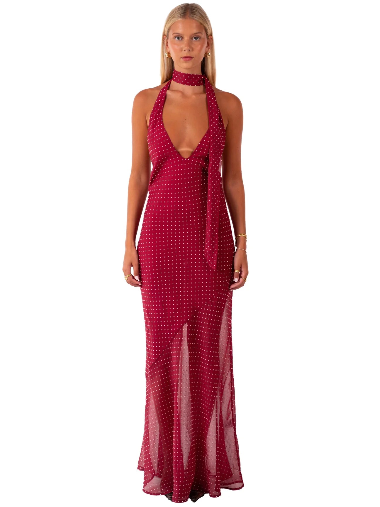 Jasmine Maxi - Burgundy
