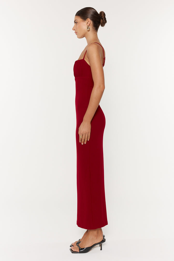 She is Olla Fela Dress - Deep Mahogany