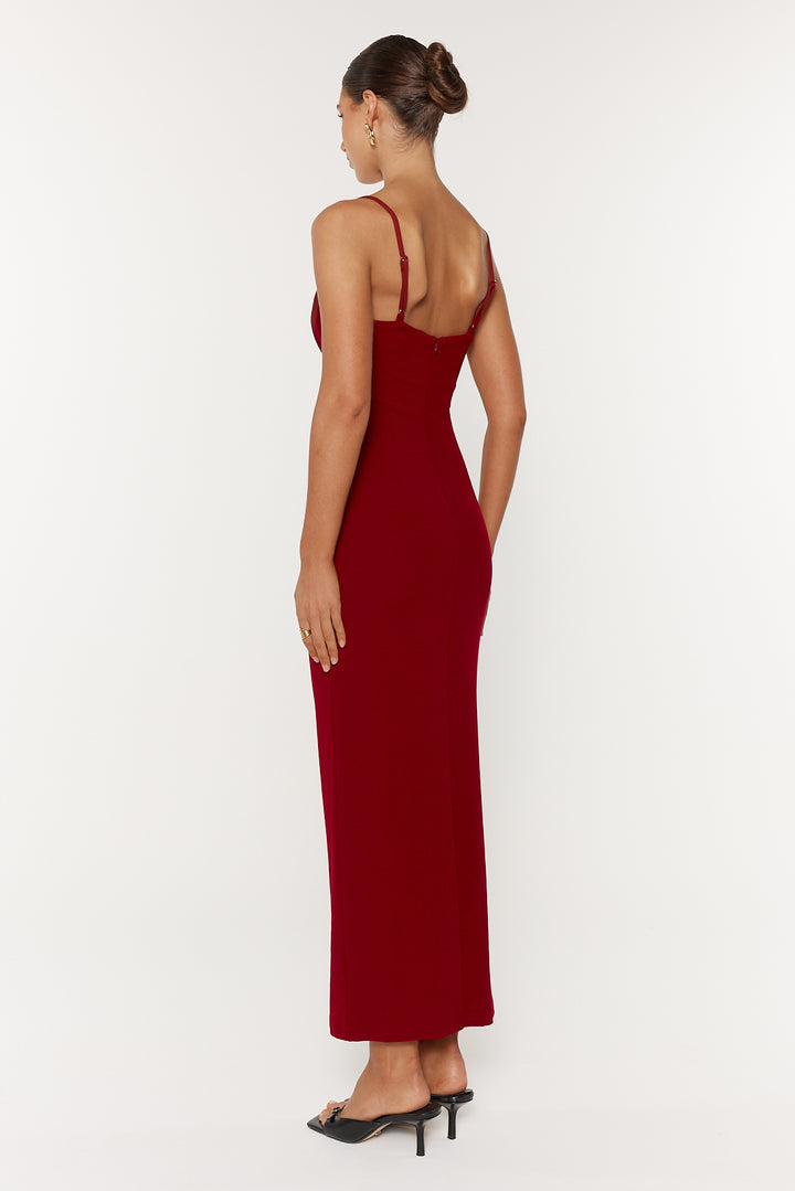 She is Olla Fela Dress - Deep Mahogany