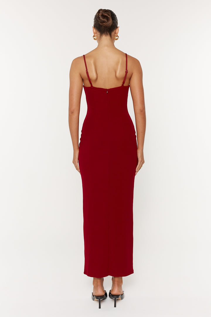 She is Olla Fela Dress - Deep Mahogany