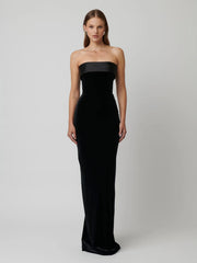 Monroe Gown - Black Velvet