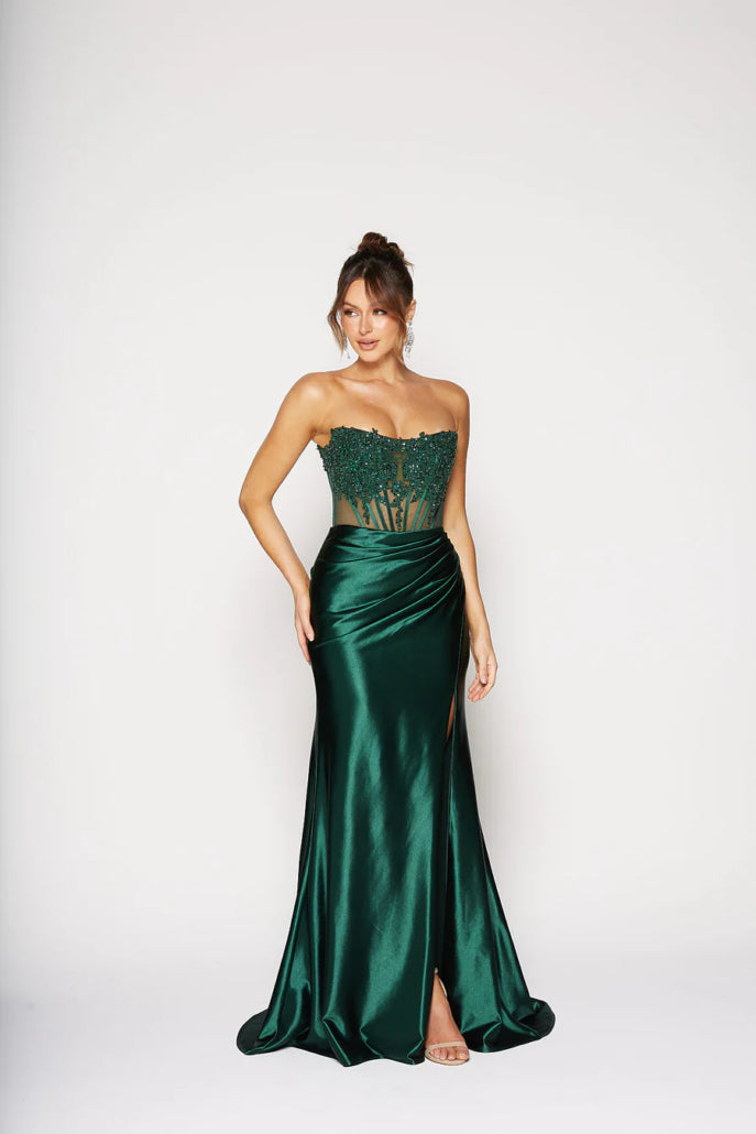Ondine Dress - Emerald
