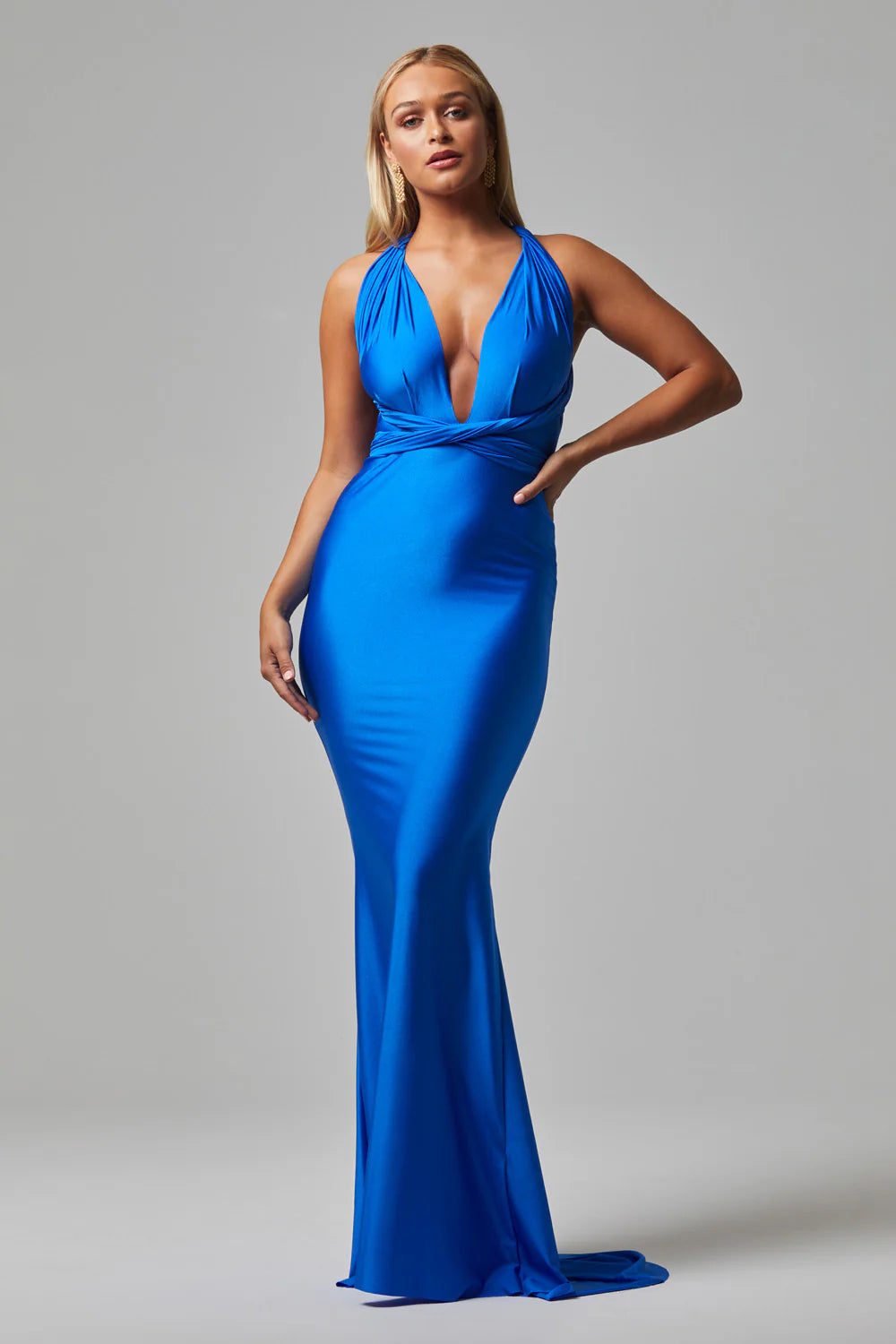 Eternity Wrap Dress - Cobalt