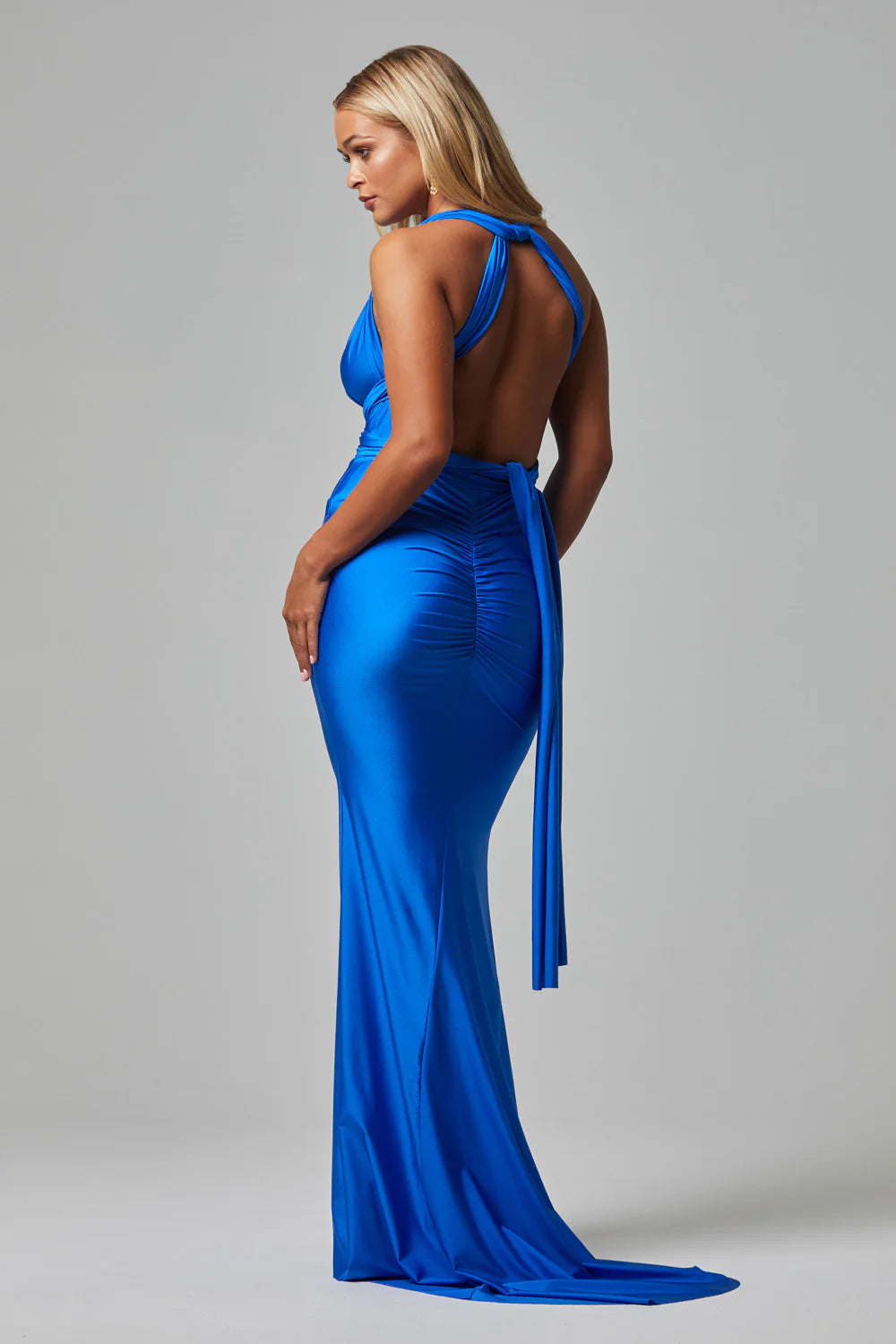 Eternity Wrap Dress - Cobalt