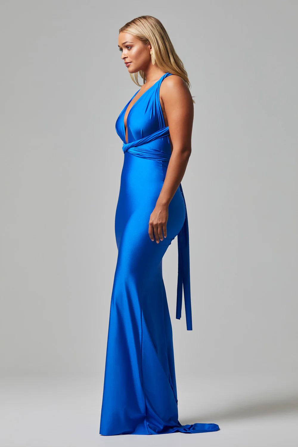 Eternity Wrap Dress - Cobalt