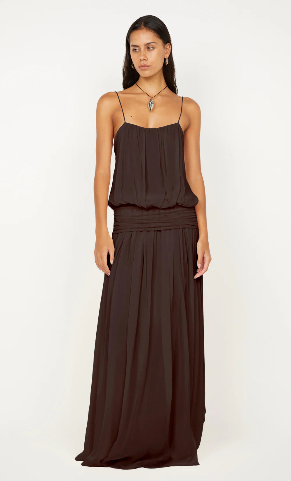 Blouson Dress - Dark Chocolate