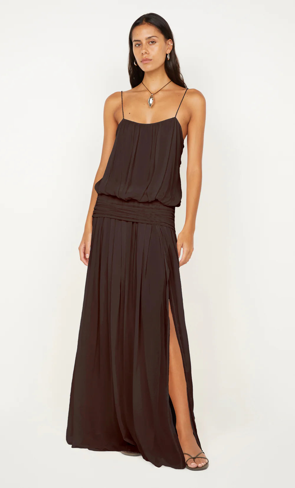 Blouson Dress - Dark Chocolate