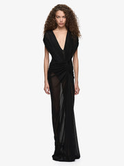 Leia Drape Maxi - Black