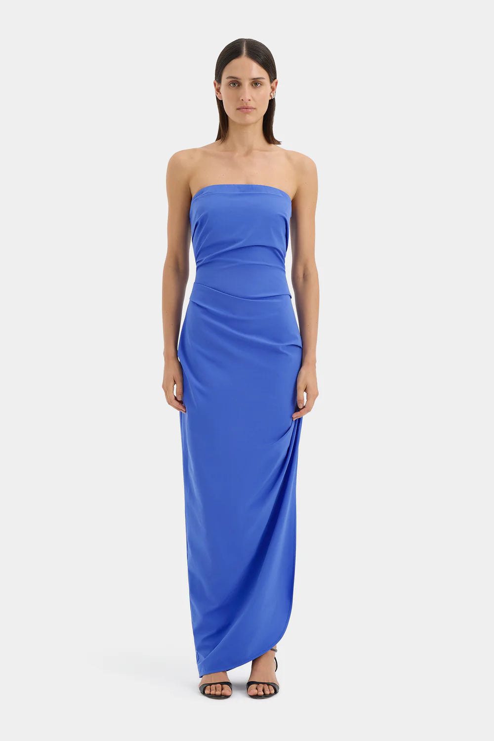 Sol Strapless Dress - Blue