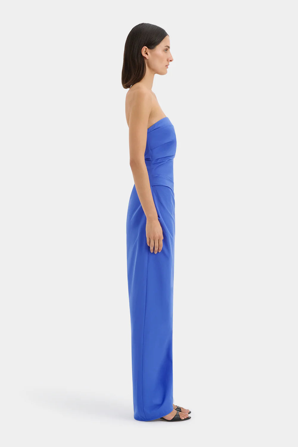Sol Strapless Dress - Blue
