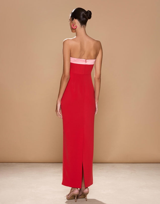 Ivrea Ribbon Dress - Red