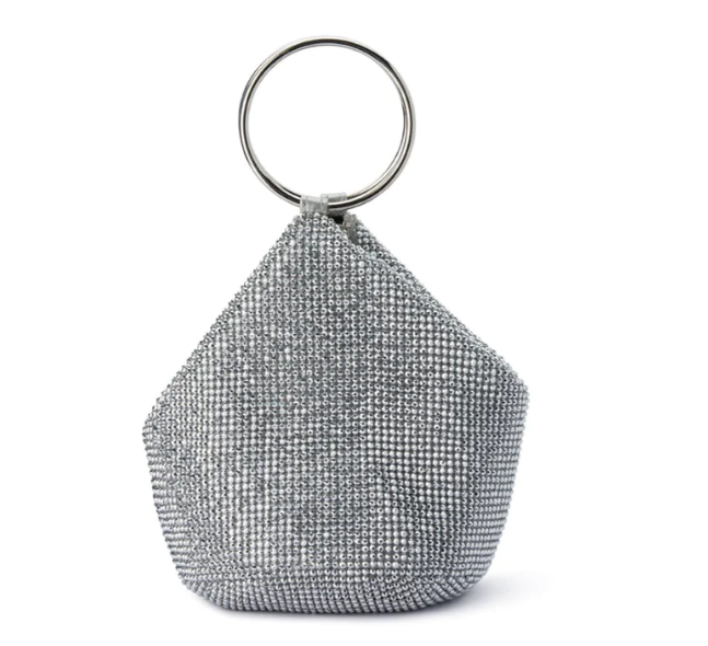 Ellie Ring Handle Bag - Silver