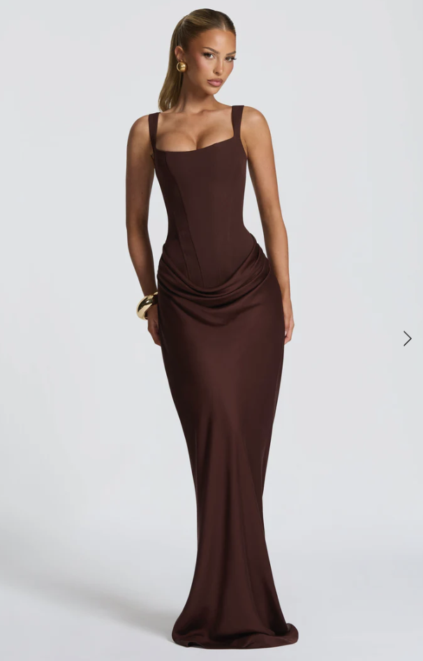 Cornelia Gown - Plum Brown