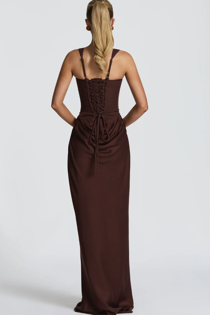 Cornelia Gown - Plum Brown