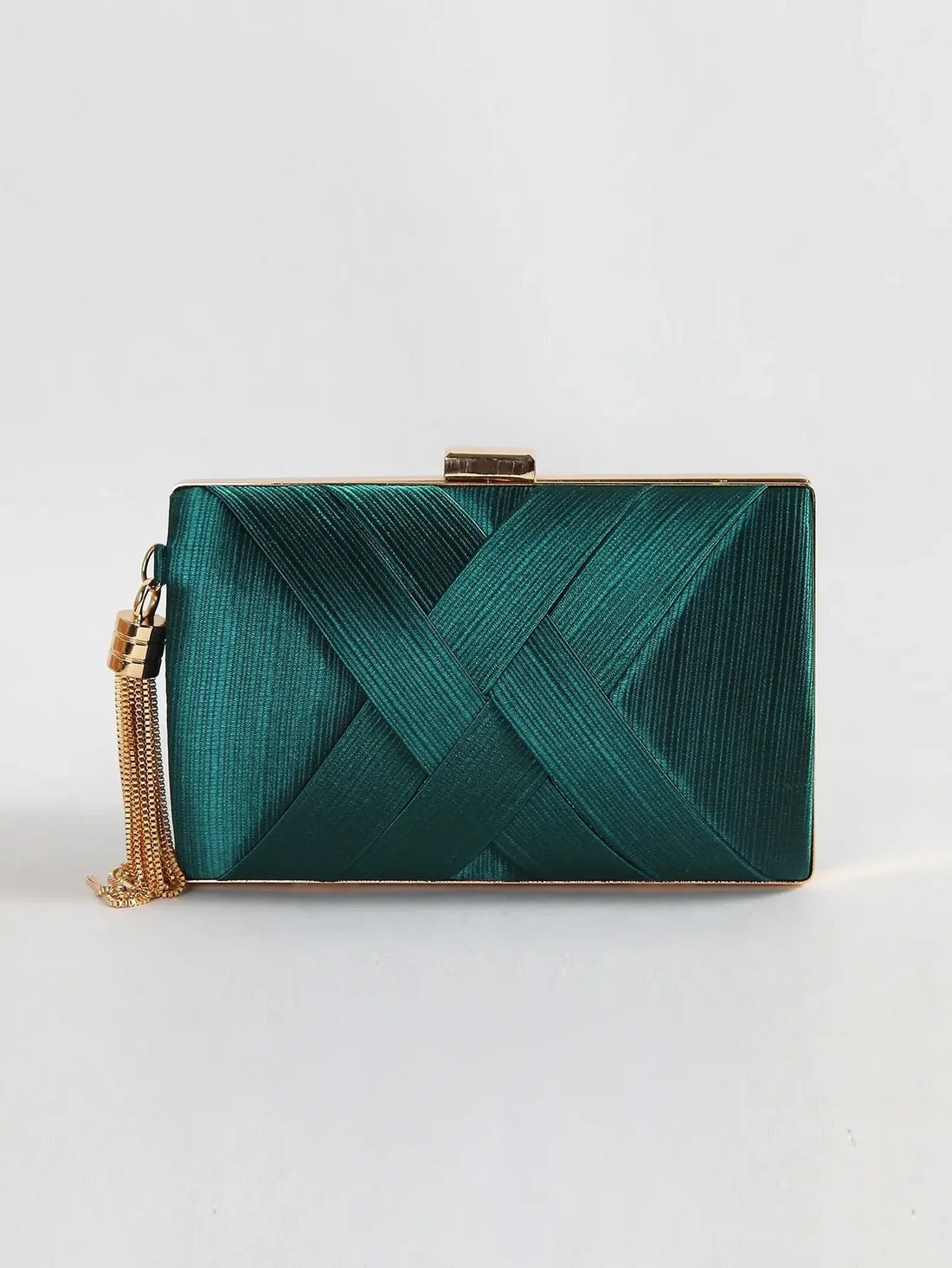 Montipi Tassel Clutch - Emerald