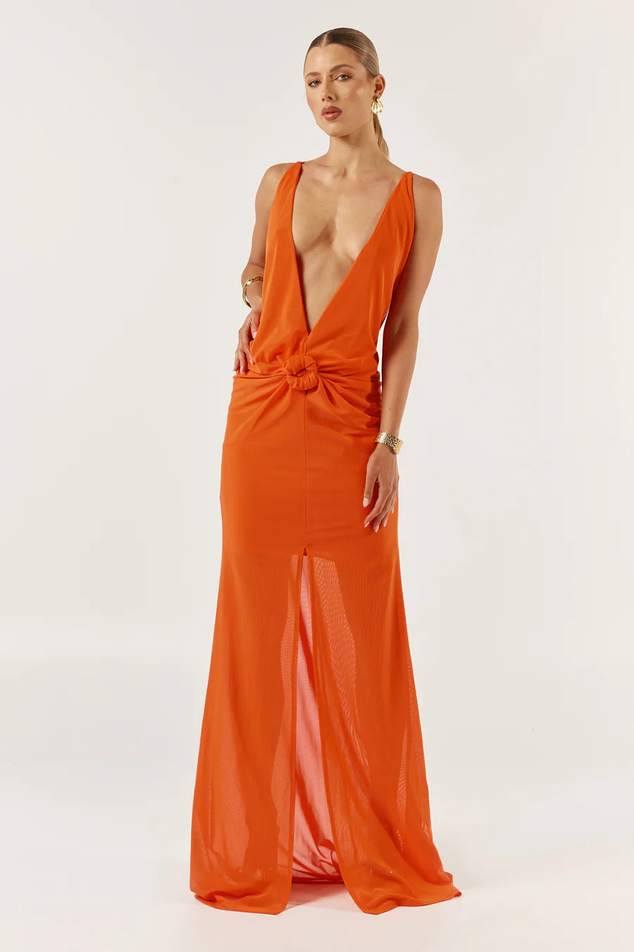She is Olla Berlin Dress - Tangerine