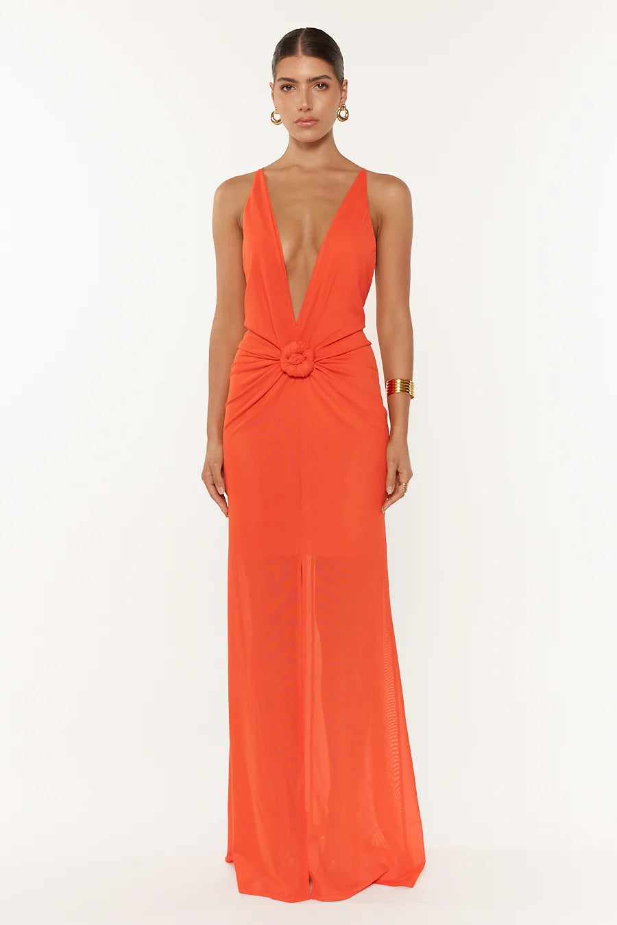 She is Olla Berlin Dress - Tangerine