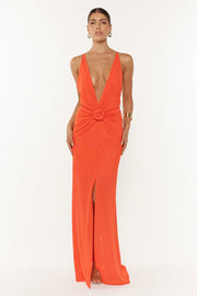 She is Olla Berlin Dress - Tangerine