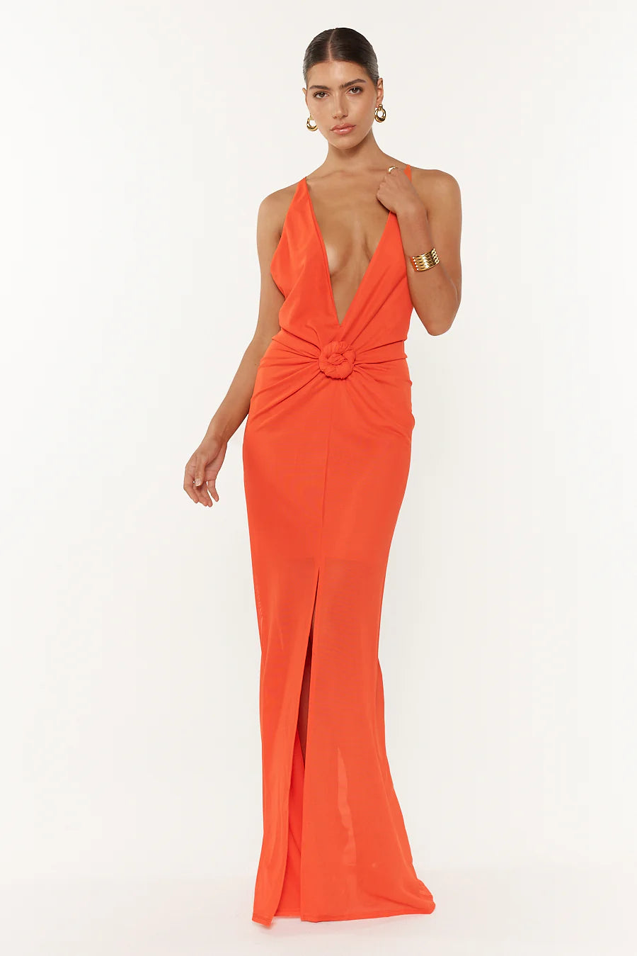 She is Olla Berlin Dress - Tangerine