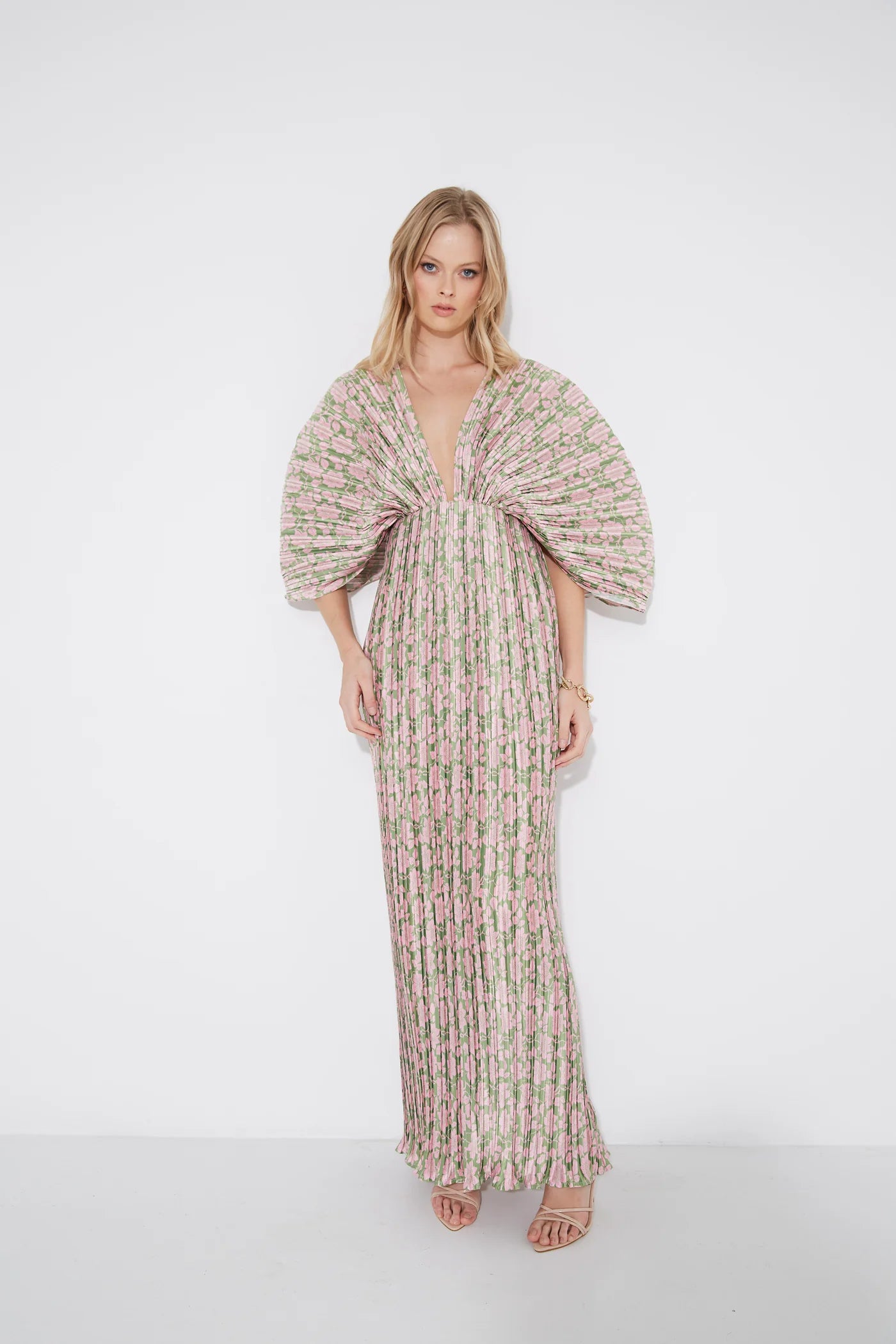 Gianna Forever Dress - Olive Pink Floral