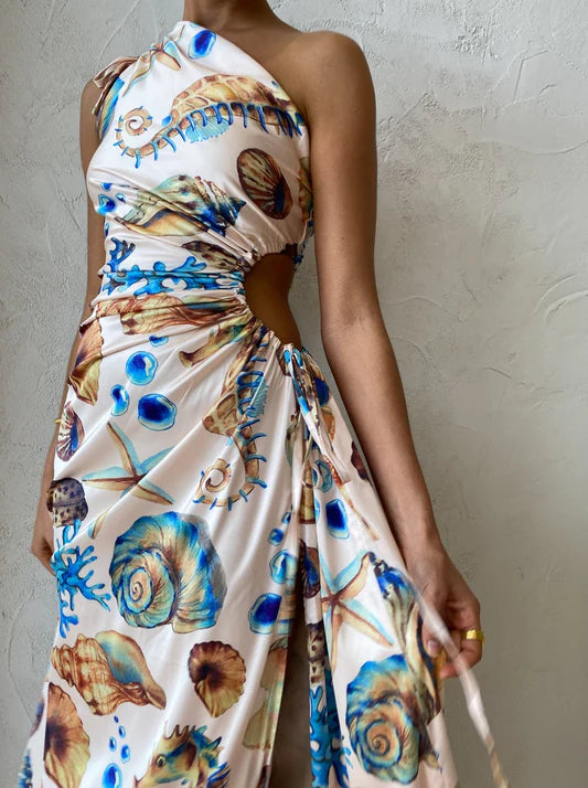 Nour Maxi Dress - Seashell