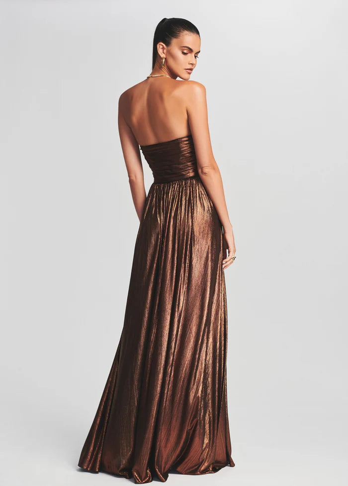 Retrofete Waldorf Dress - Metalic Bronze