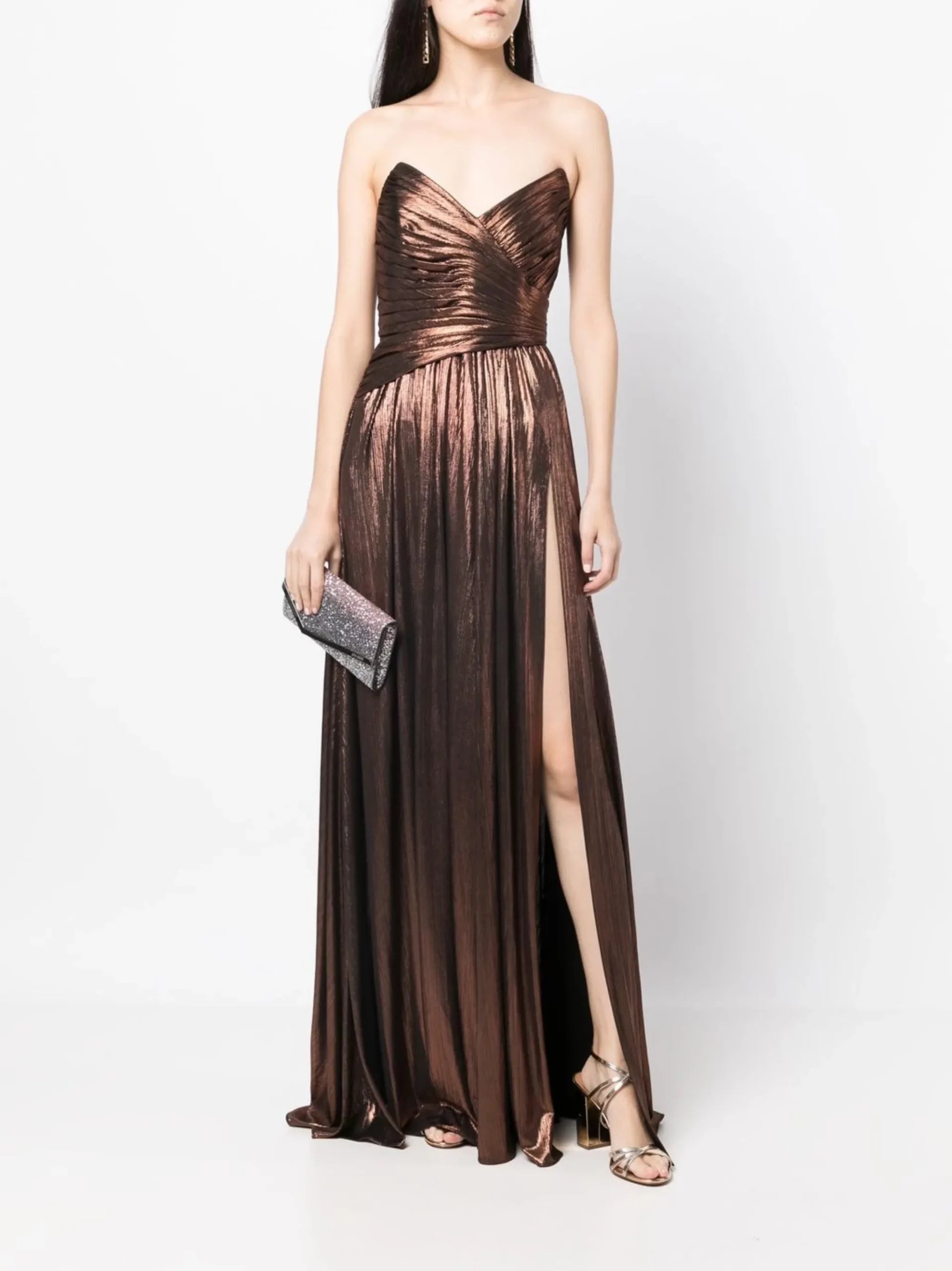Retrofete Waldorf Dress - Metalic Bronze