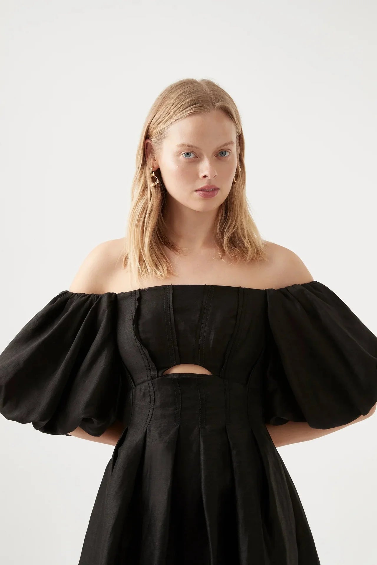 Eugenie Midi Dress - Black