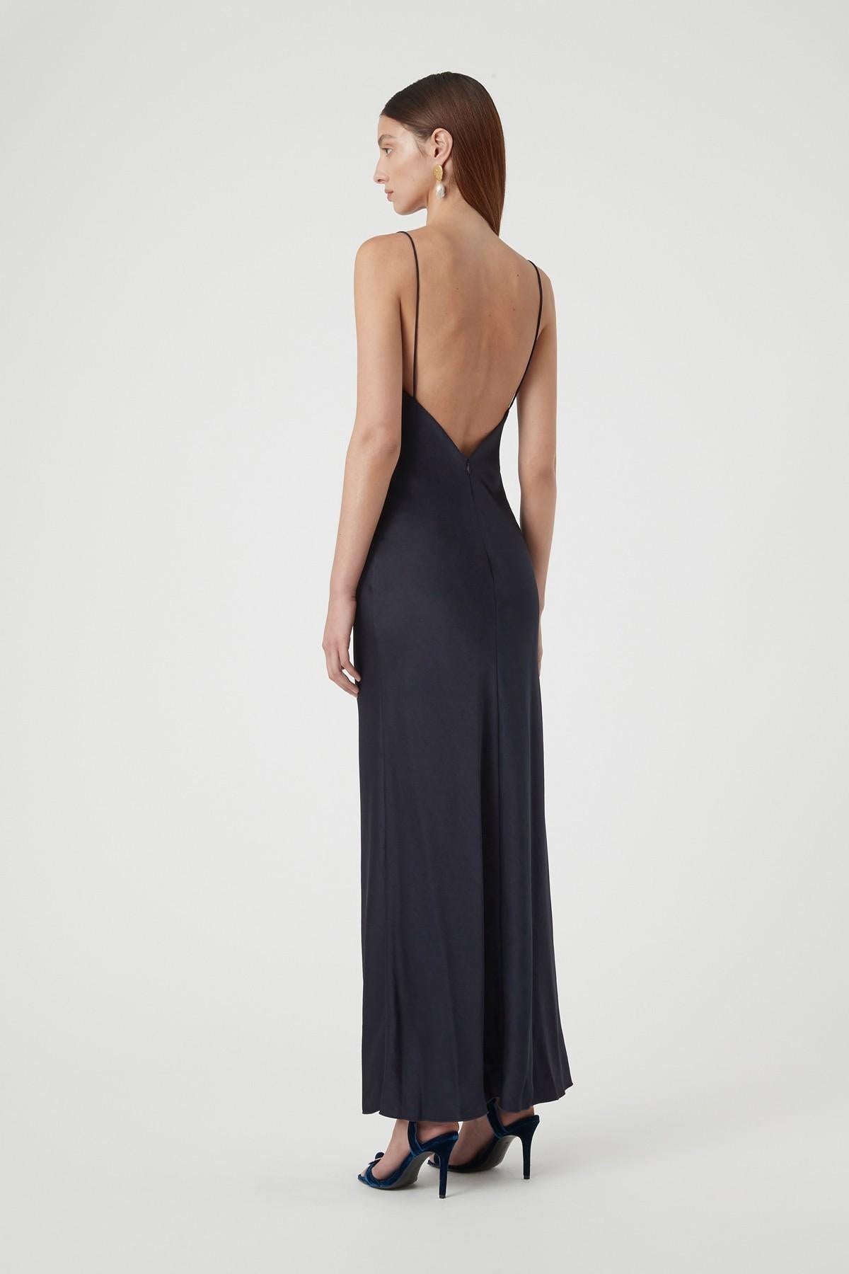 Bowery Slip Dress - French Navy