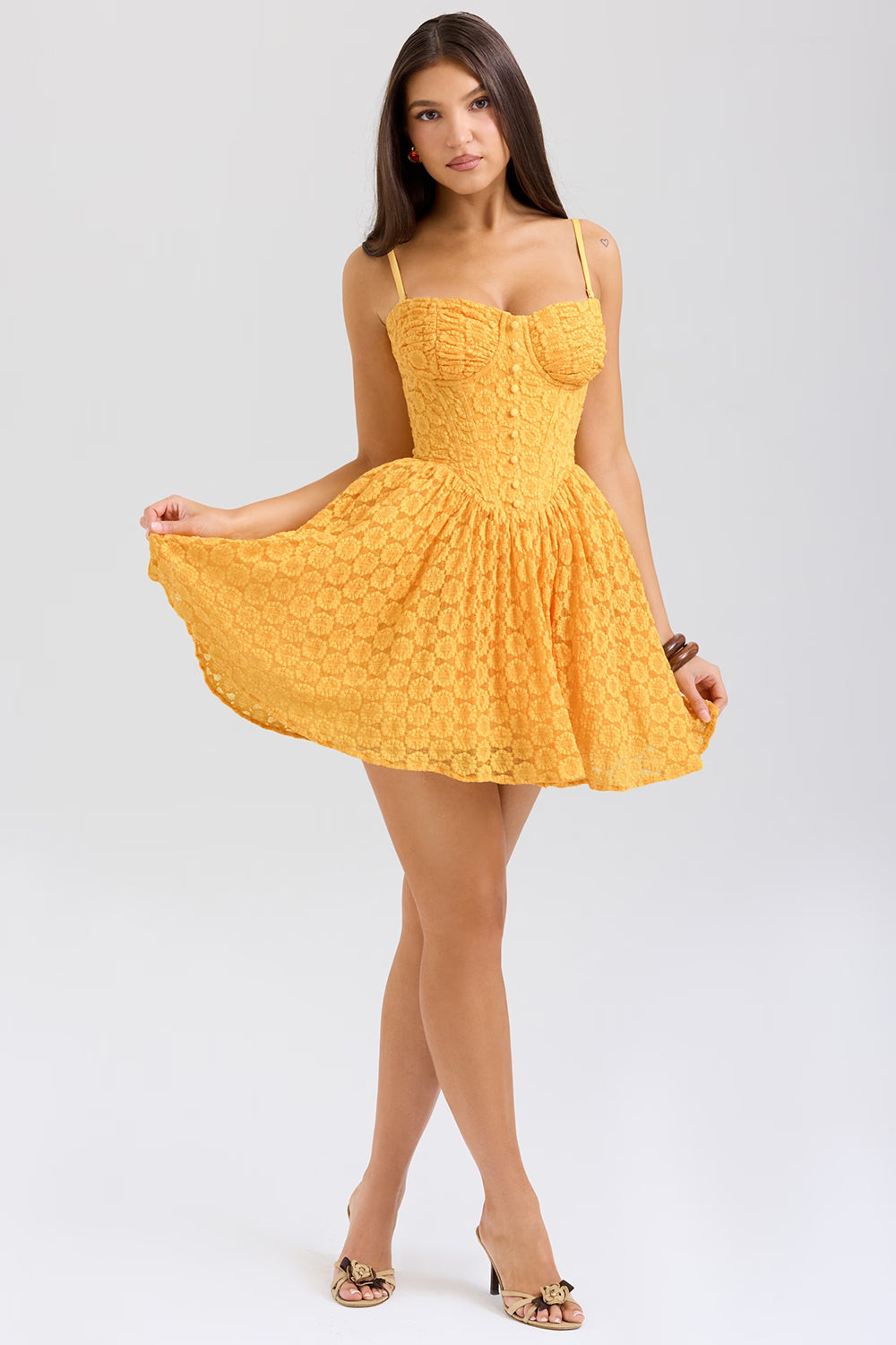 Carolina Dress - Apricot