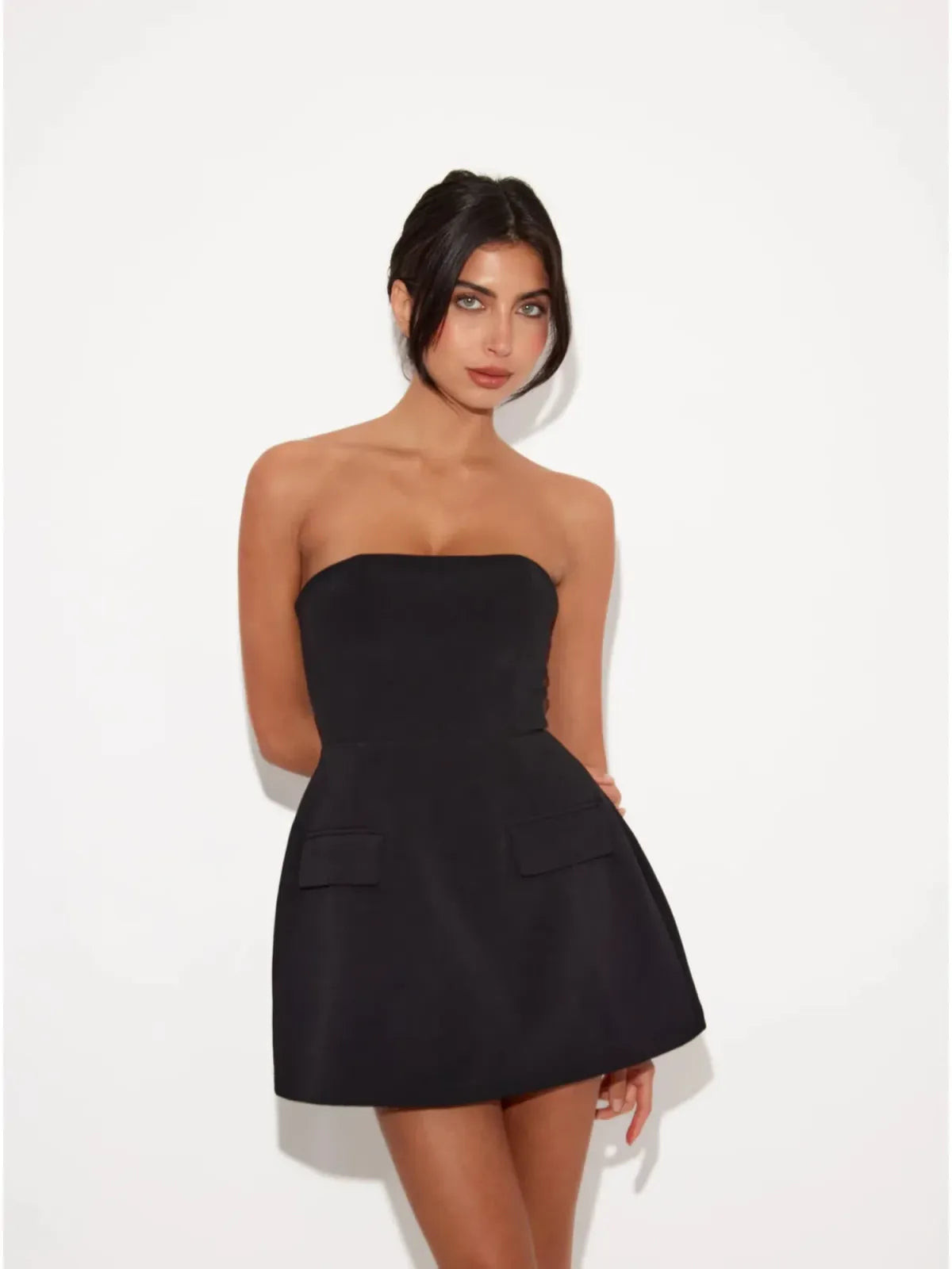 Ultimate Muse Strapless Dress - Black