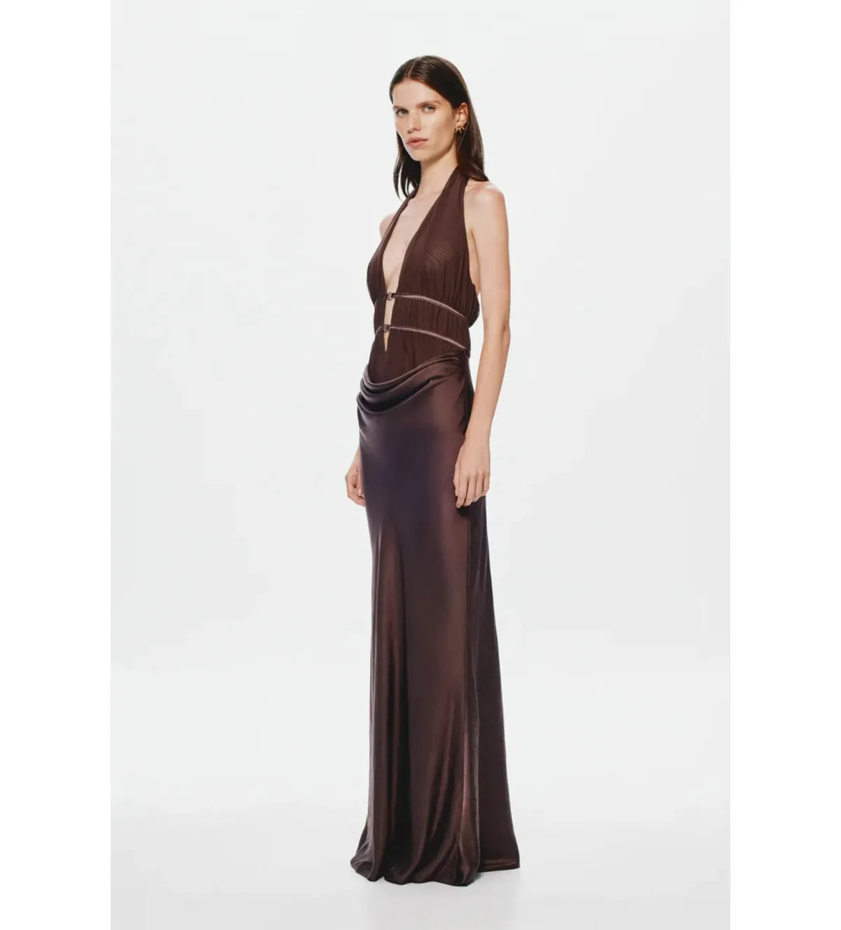 Celine Maxi Dress - Umber Brown