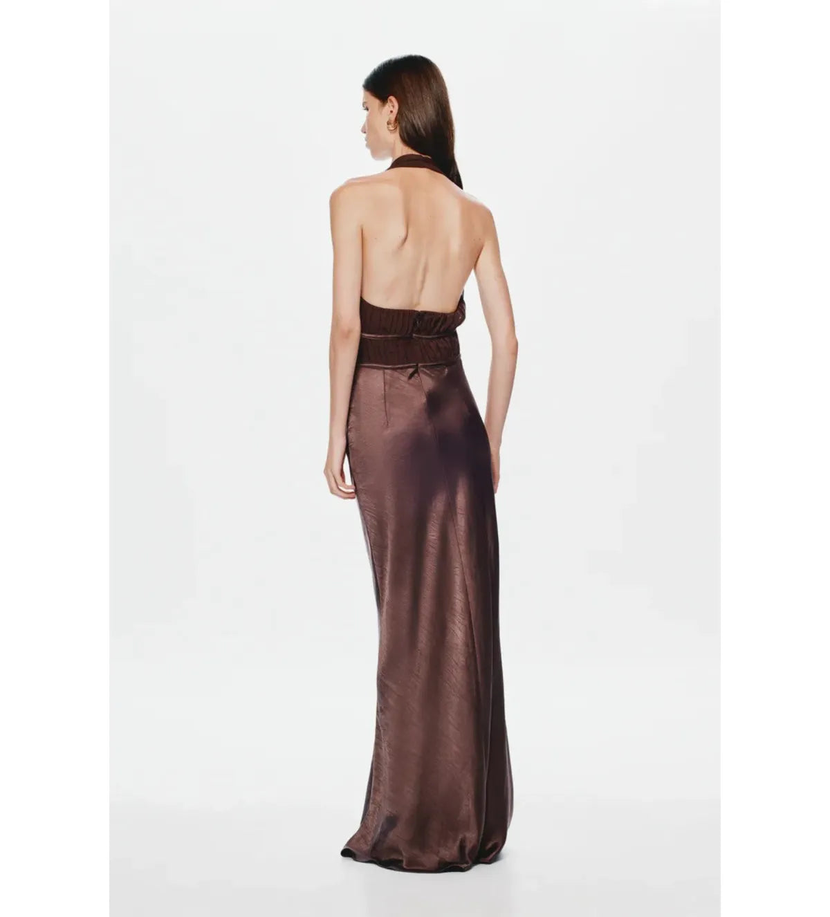 Celine Maxi Dress - Umber Brown