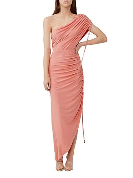 Sirene Ruched Dress - Coral