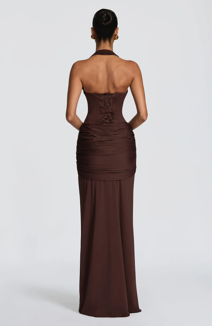 Gia Gown - Plum Brown
