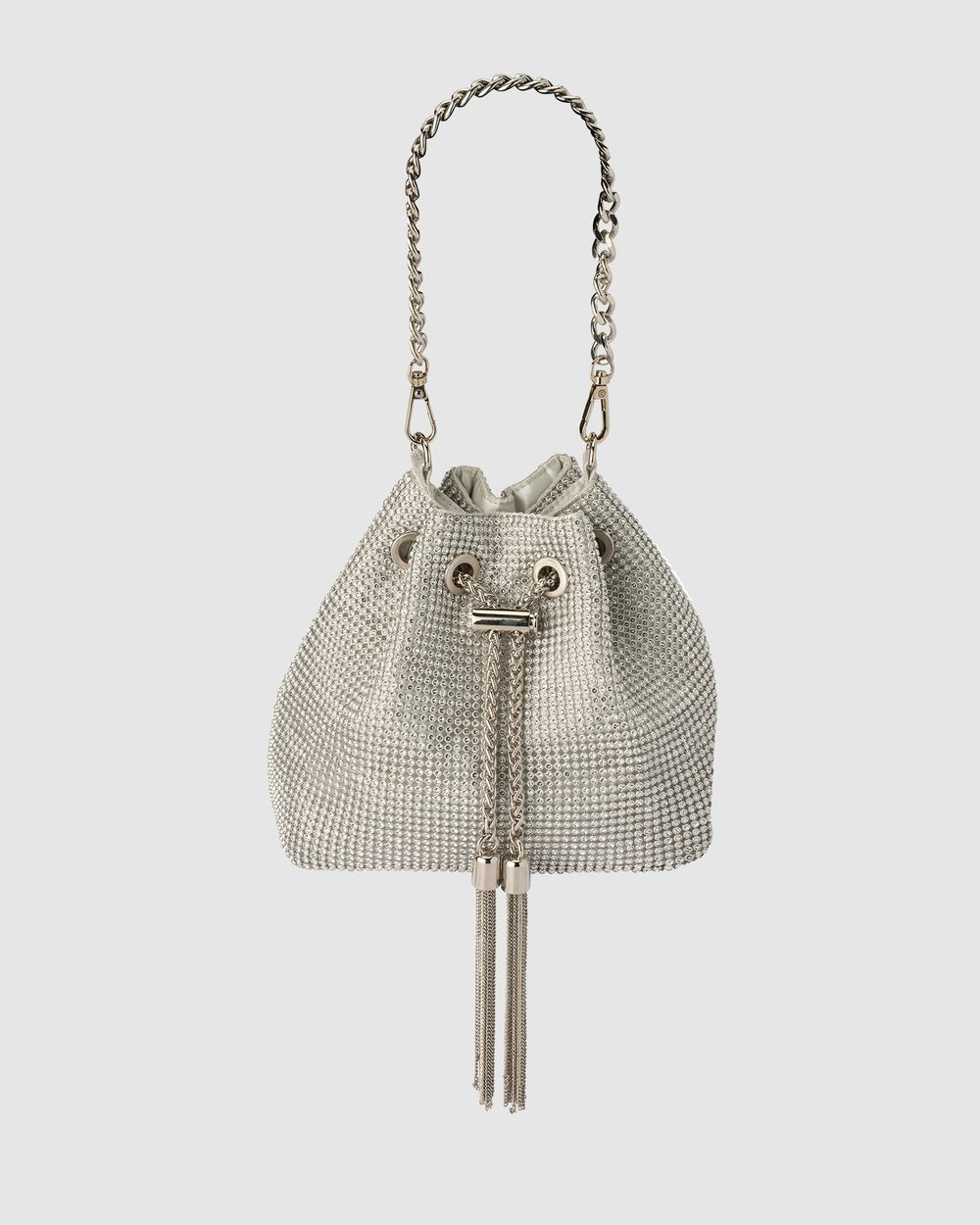 Sylvie Crystal Pouch - Silver