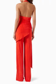 Halle Jumpsuit - Red