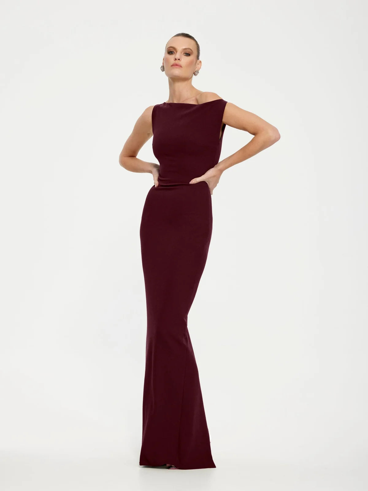 Inaya Gown - Wine