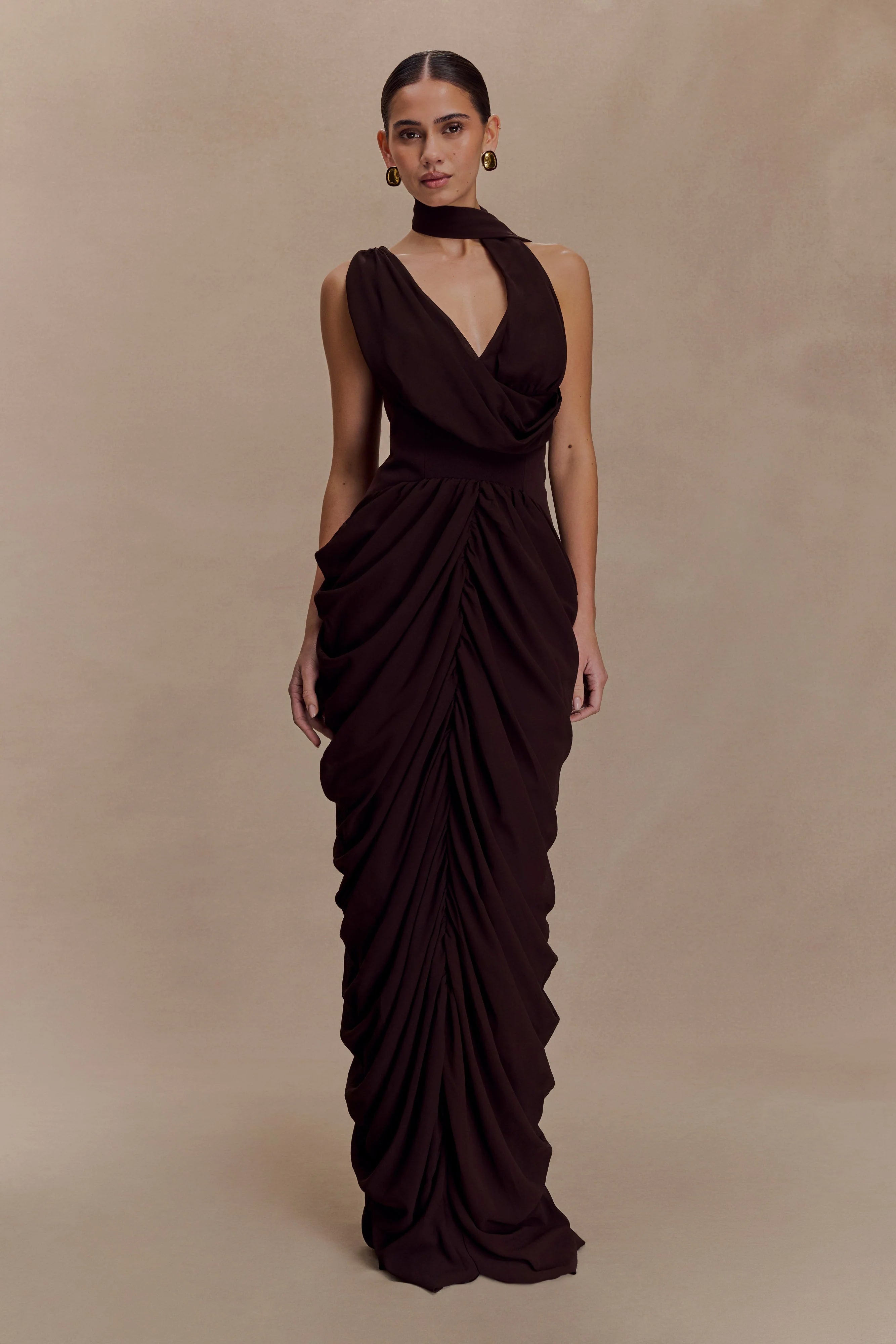 Alex Maxi Dress - Cacao Brown