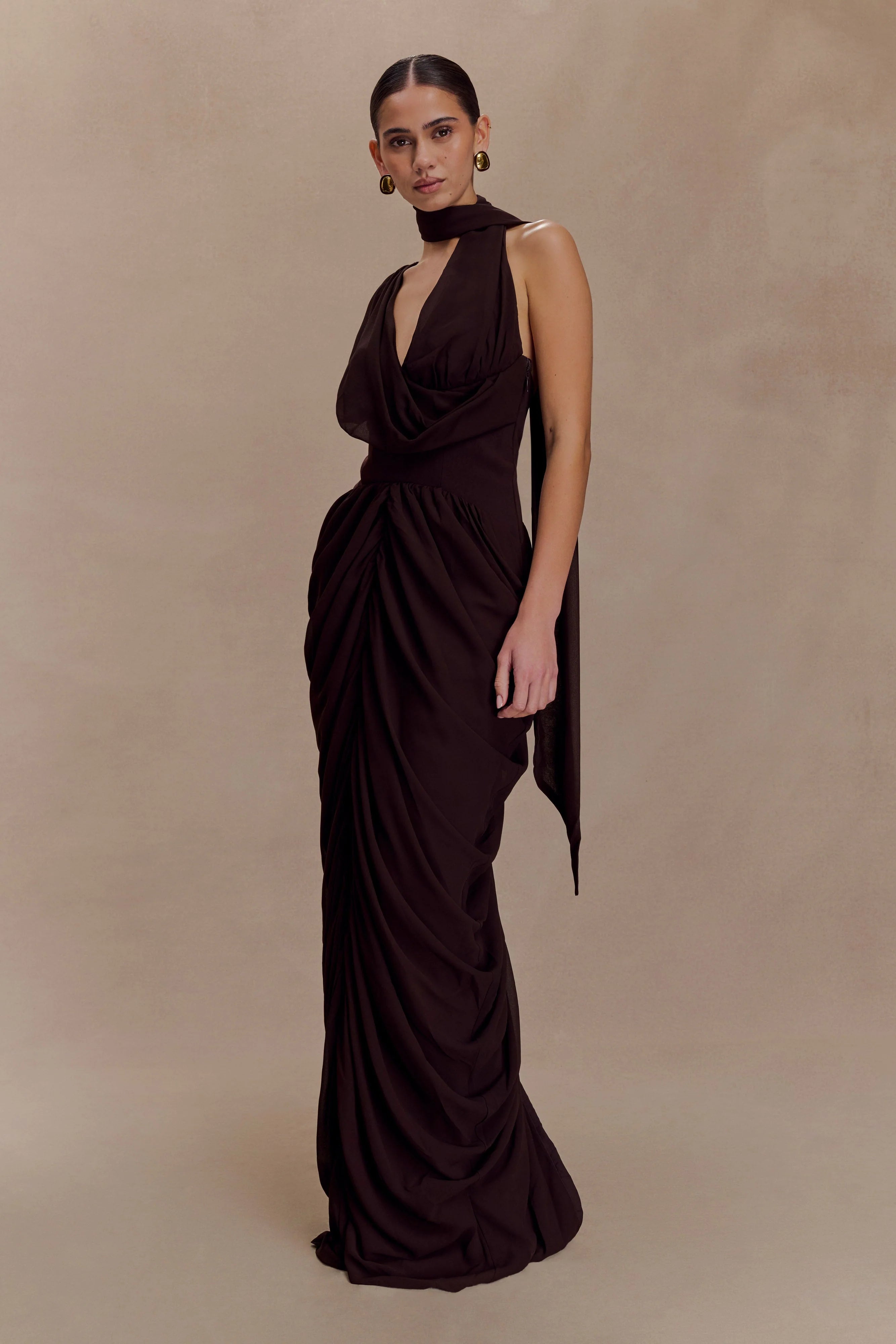 Alex Maxi Dress - Cacao Brown